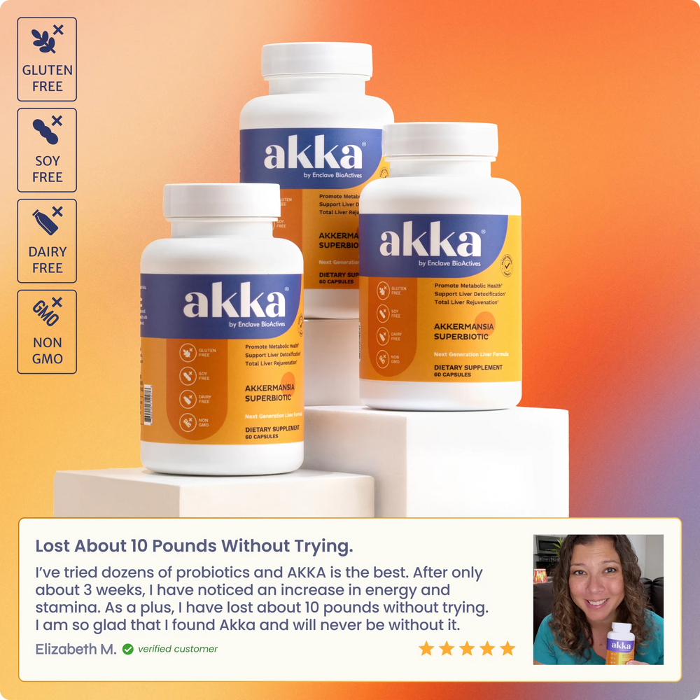 akka by Enclave BioActives| Akkermansia + Botanical Ingredients| Dietary Supplement · 60 Capsules